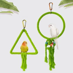 Columpio anillo de hierro para loro – Juguete de ejercicio
