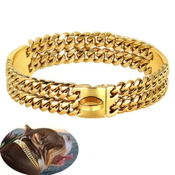 Collar de cadena para Pitbull y Bulldog - acero inoxidable