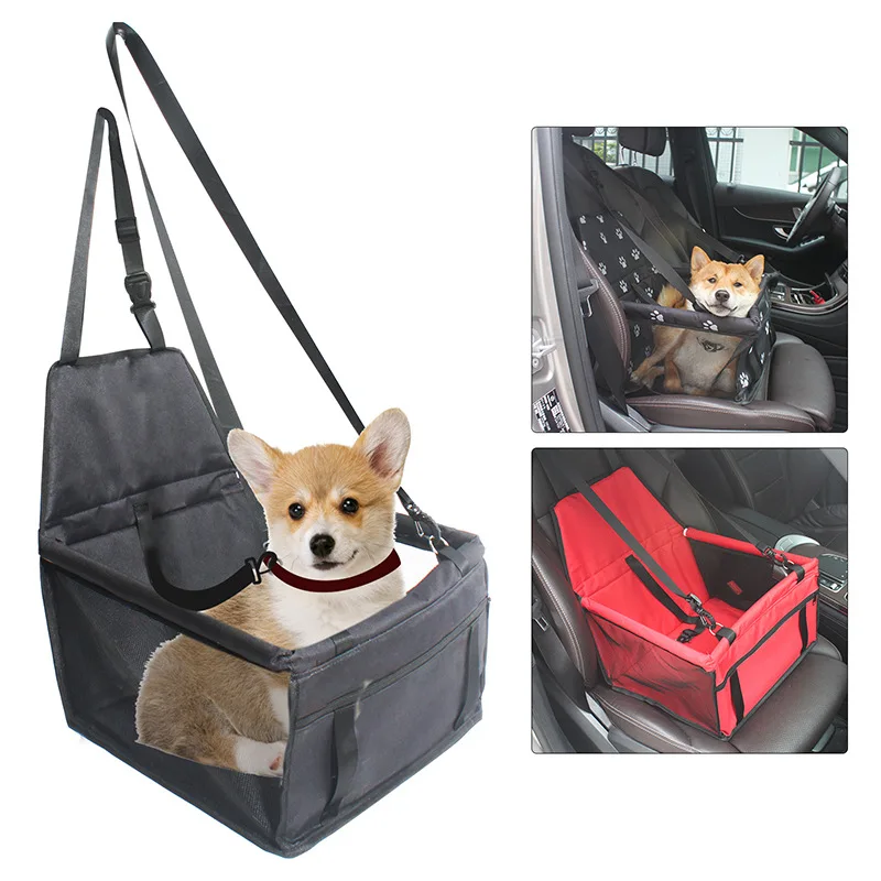 Cinturón de seguridad antiarañazos personalizado de lujo, funda de asiento de coche Oxford impermeable de malla plegable, estilo moderno, cómodo para gatos y perros