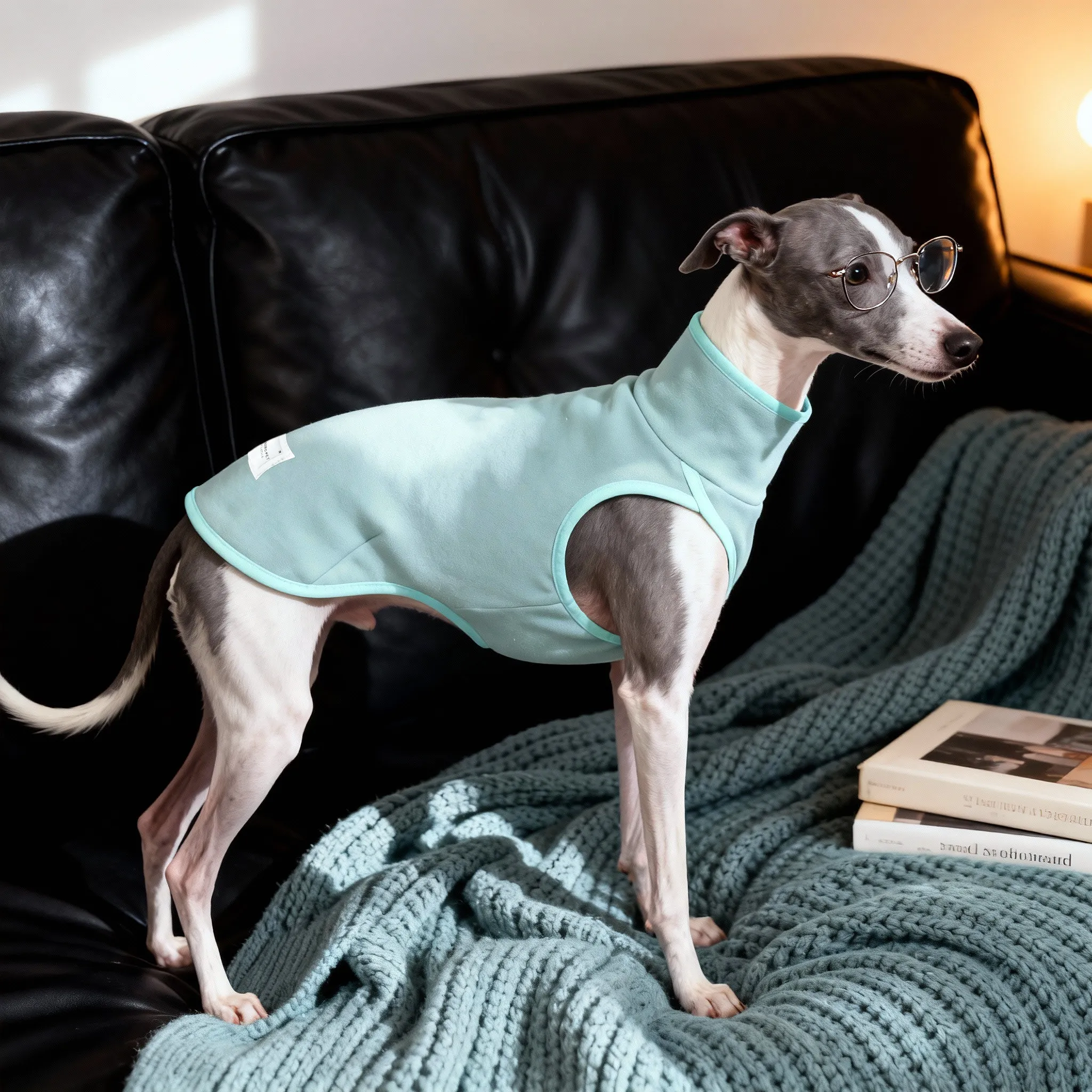 Chaleco lana cálido para perros Whippet – Abrigo otoño invierno - imagen 5
