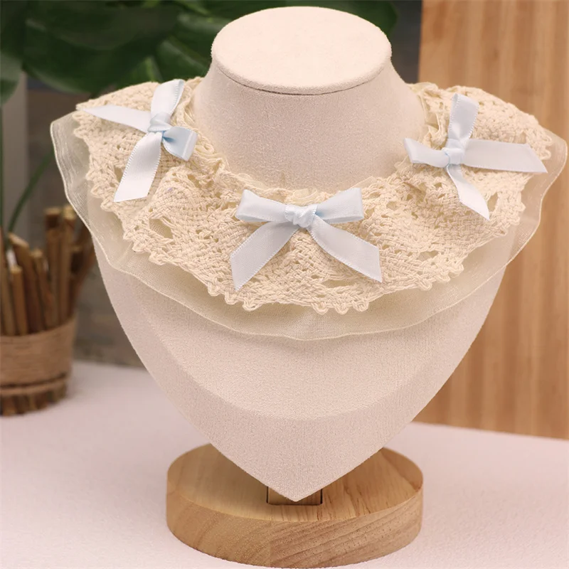 Collar de pañuelos de encaje para perro con lazos, Collar de gato negro y verde, Baberos, accesorios para perros, toalla de Saliva para niñas, suministros de productos para perros pequeños - imagen 5