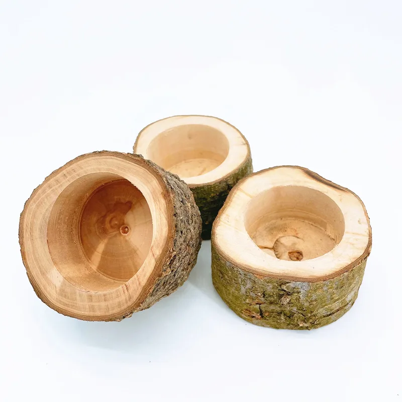Cuenco de madera para hámster y animales pequeños – Comedero natural - imagen 5