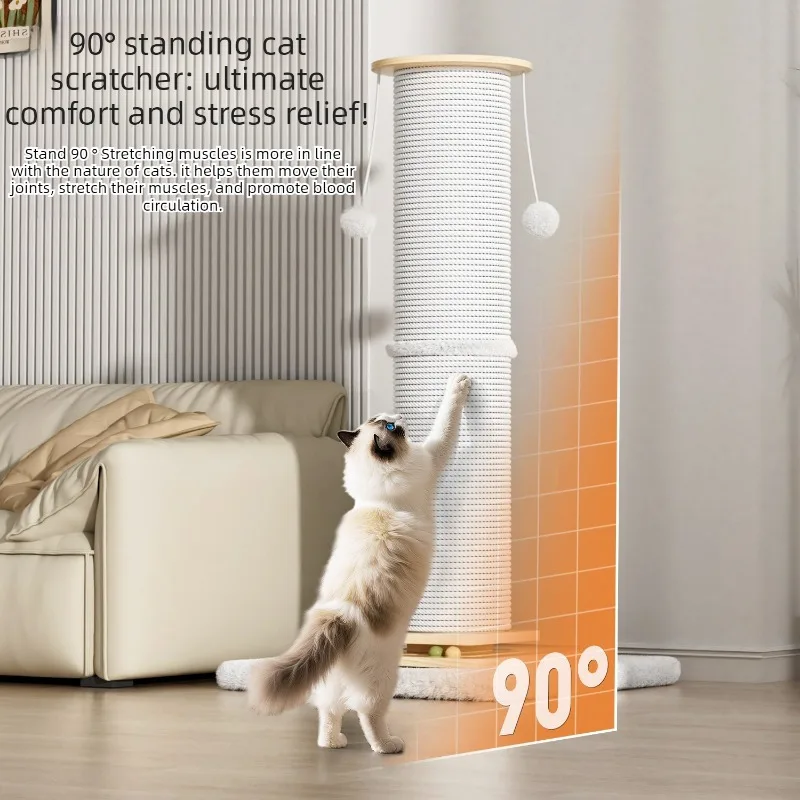 Rascador sisal 120 cm – Torre rascador para gatos - imagen 3