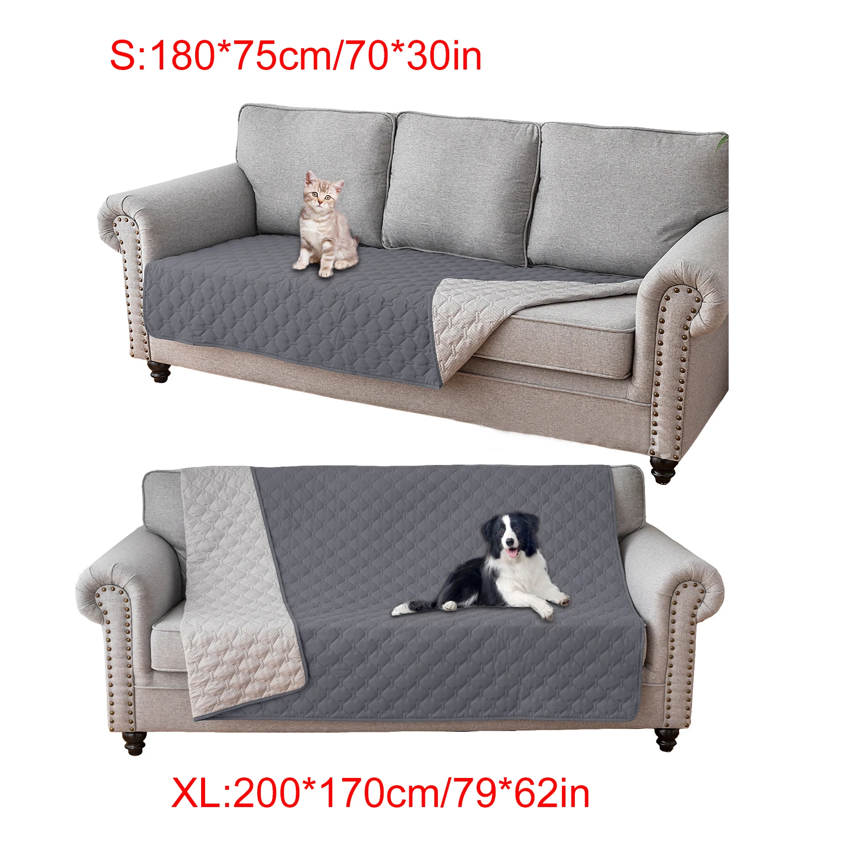 Colchón impermeable para mascotas, almohadilla antideslizante reutilizable para mascotas, cojín protector para sofá para gatos, tapete ligero y fácil de limpiar para perros pequeños en primavera - imagen 3