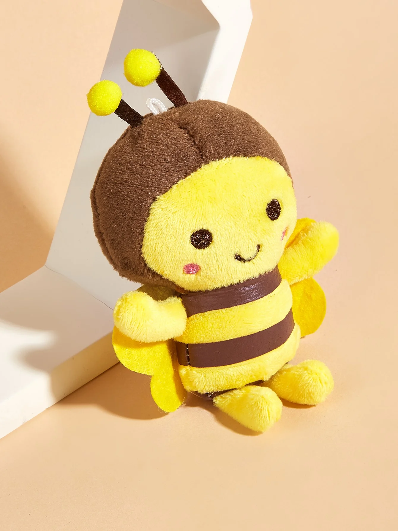 Juguete de peluche de abeja pequeña para perros y gatos para interazar y jugar con limpieza de dientes, suministros para mascotas - imagen 2