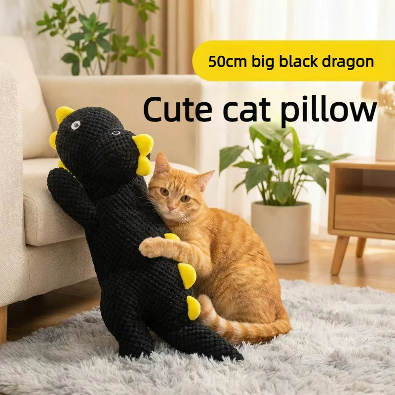 Peluche dinosaurio con mochila para perros: chirriante y resistente