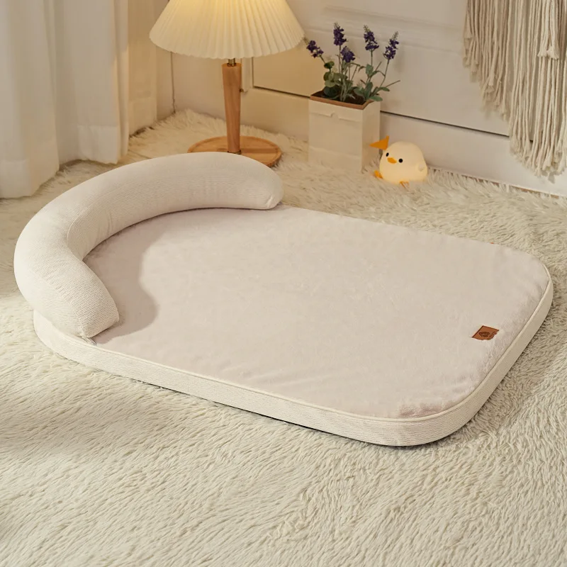 Cama de lujo para perros y gatos - Pana gruesa y almohada desmontable - imagen 3