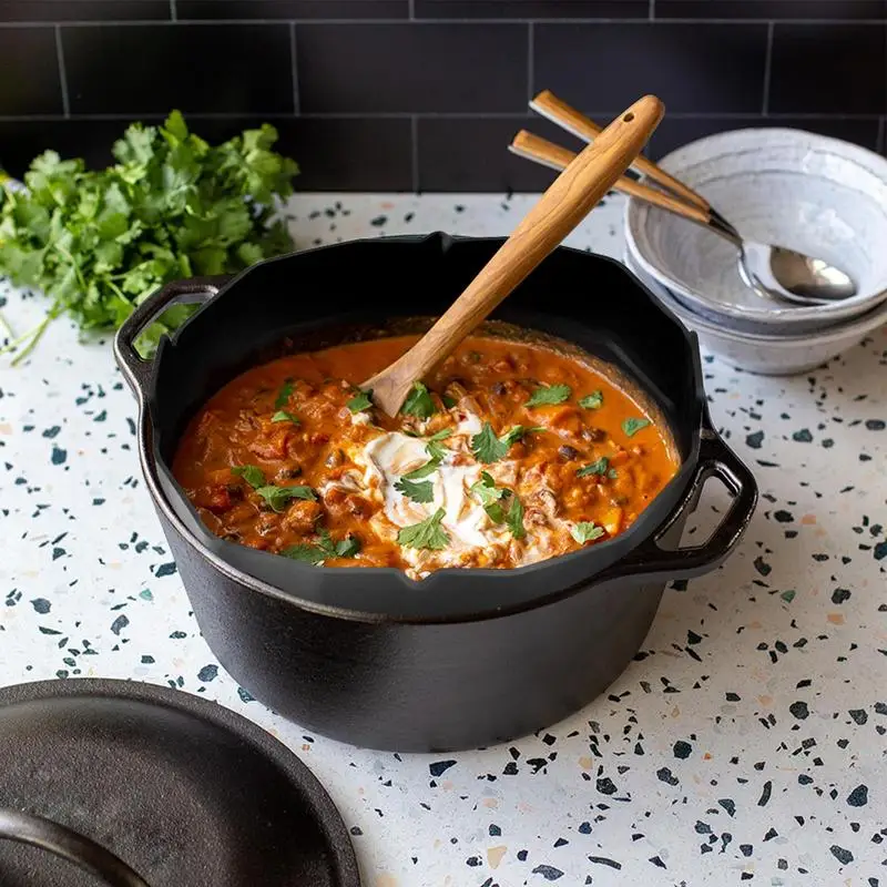 Divisor de olla lenta de silicona reutilizable a prueba de fugas, accesorios de olla multiusos, revestimiento de cocción lenta para la mayoría de los 6 - imagen 2