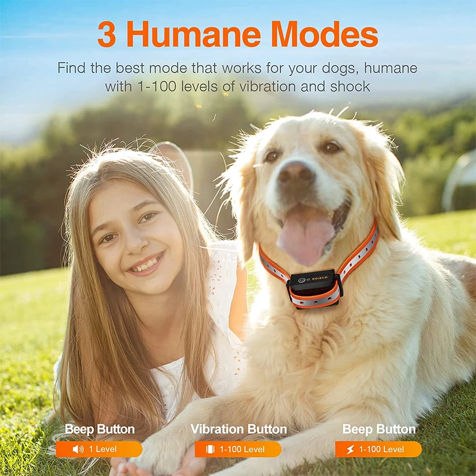 Collar anti-ladridos para perros recargable e impermeable seguro - imagen 4