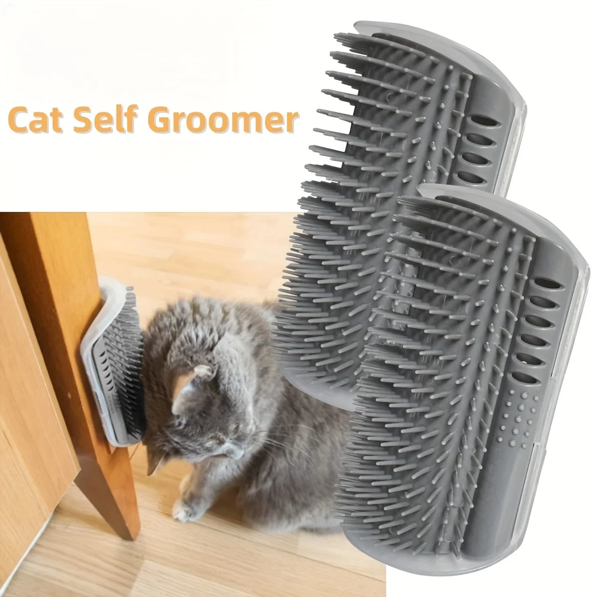 Cepillo de masaje para gatos montable en pared – relaja el pelaje - imagen 3
