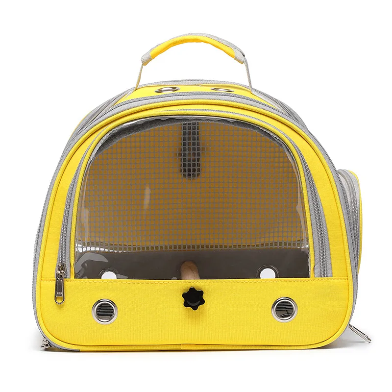 Bolsa portátil para loros y pájaros, jaula para exteriores, bandolera, bolsa de viaje transpirable para pájaros, lleva con accesorios, juego de jaulas para pájaros, suministros - imagen 2