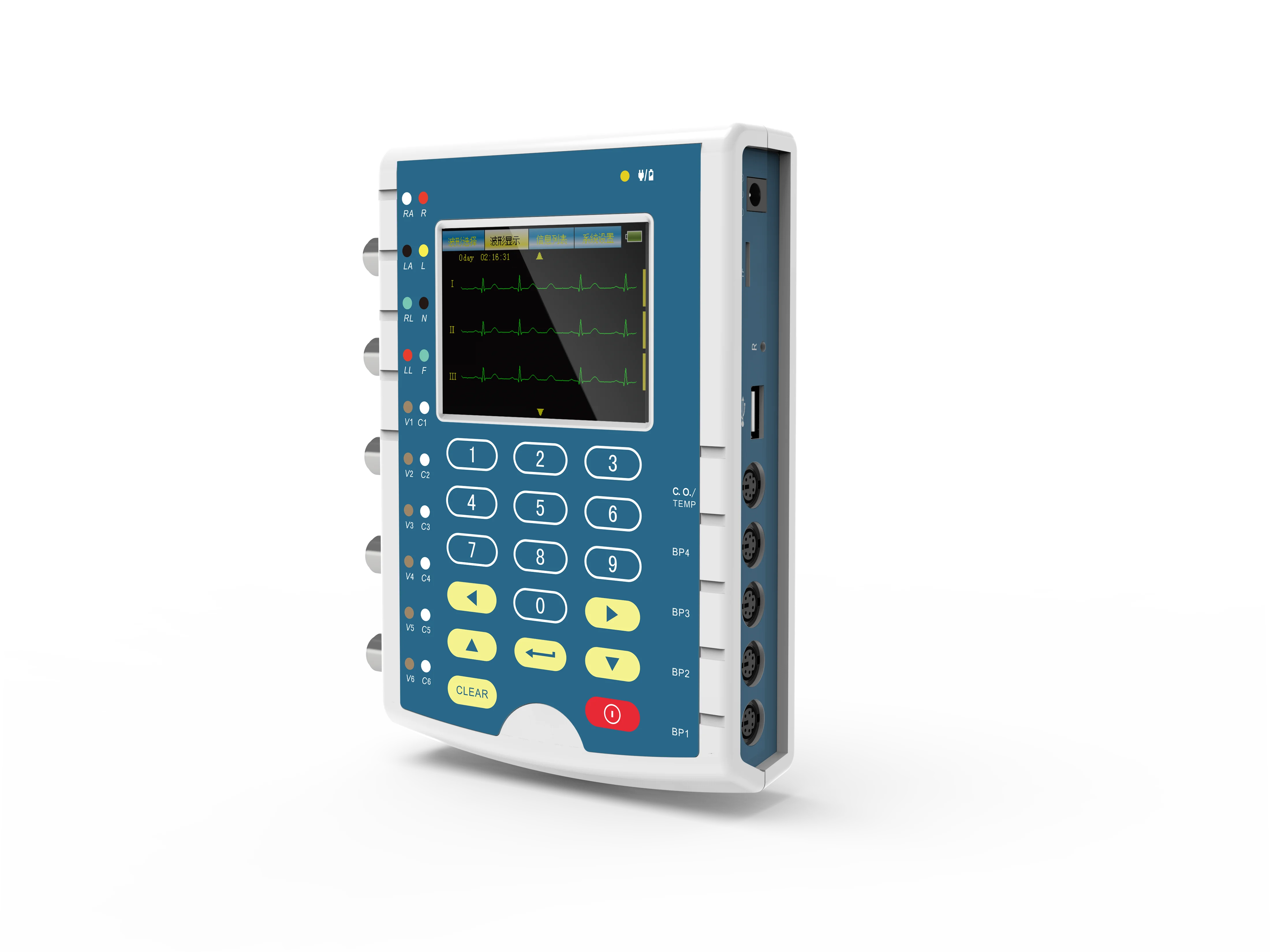 Contec MS400 simulador multiparamétrico: temperatura, ECG e IBP - imagen 2