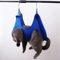 Bolsa de hamaca para el cuidado de mascotas, ayudante de sujeción para el baño de mascotas, recorte y recorte de uñas, bolsa antiarañazos para un fácil aseo