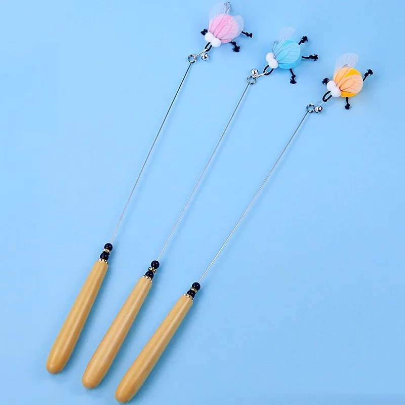Varita interactiva con mariposa para gatos – Juguete de caza - imagen 2
