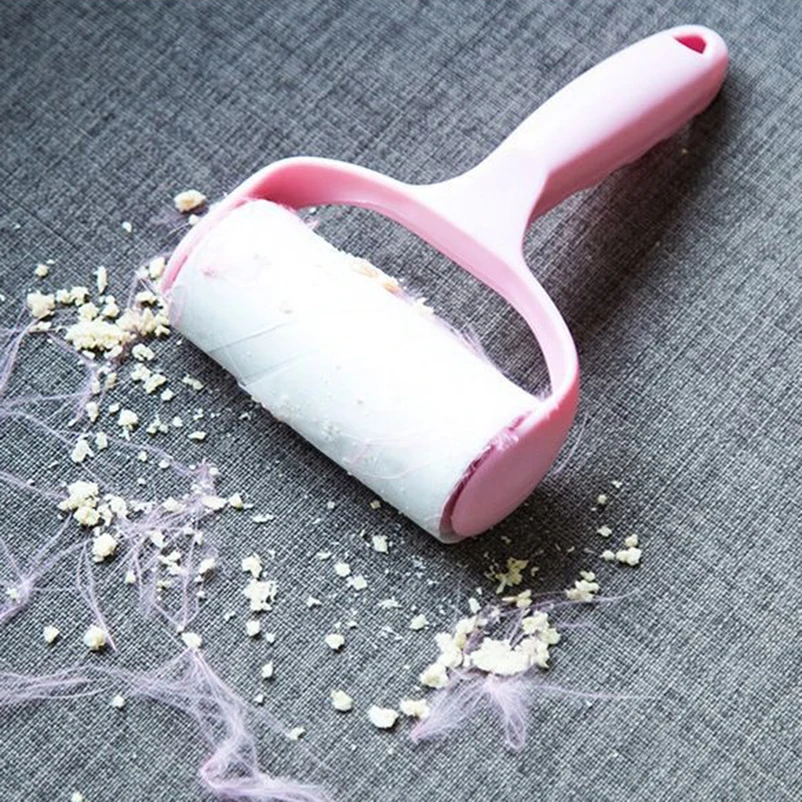 Rodillo de papel adhesivo para el hogar, eliminador de pelusas, cepillo extraíble para quitar el polvo de ropa y sofá, suministros de limpieza para mascotas - imagen 5