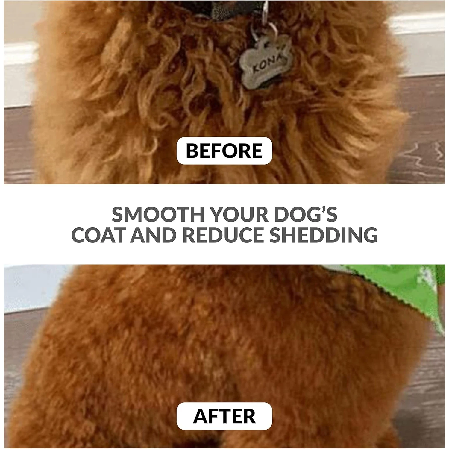 Cepillo desenredante para el cuidado de mascotas, peine para perros para quitar y quitar la piel suelta, madera con pasadores chapados en oro para mascotas de pelo largo - imagen 5