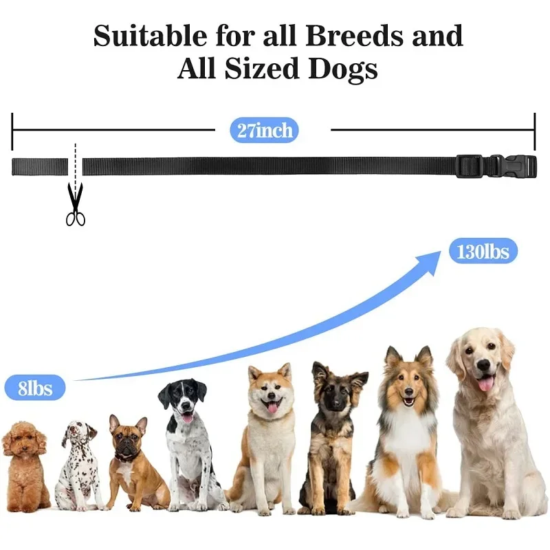 Collar vibratorio para perro de 1000M, Collar de entrenamiento para perro resistente al agua sin golpes con dispositivo antiladridos recargable a distancia para perros