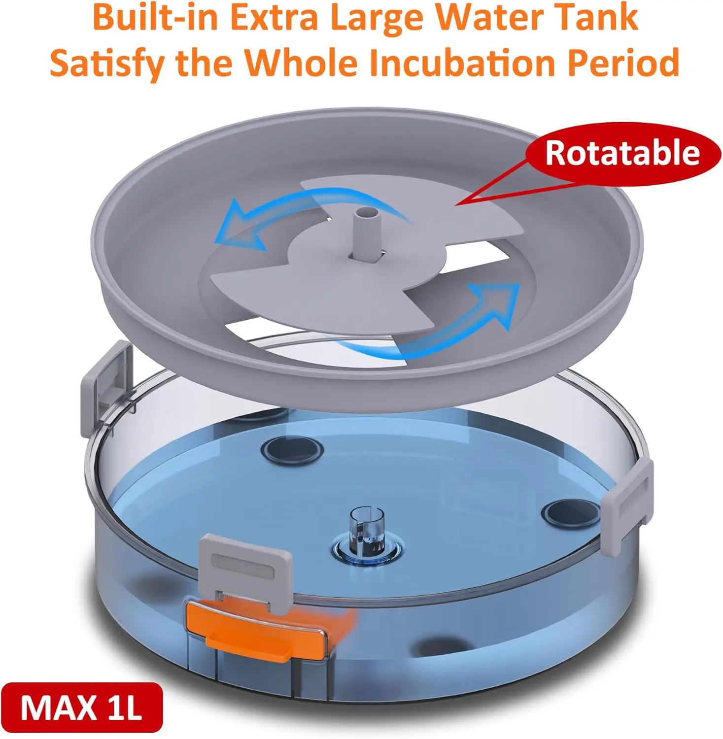 Incubadora automática para huevos con giro y control de humedad - imagen 5