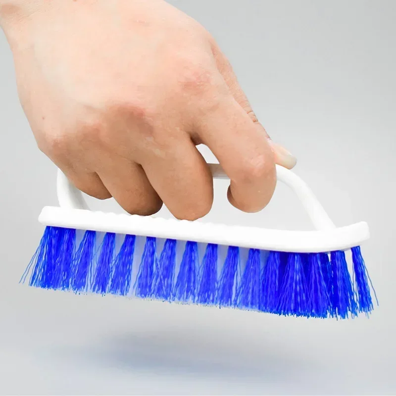 Cepillo de fregado de cerdas duras para lavandería, ropa, zapatos, cepillo de fregado, plástico grande con mango, cepillo de limpieza para cocina y baño - imagen 3