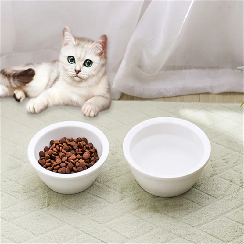 Tazones de cerámica para gatos y perros - Comederos redondos duraderos - imagen 2