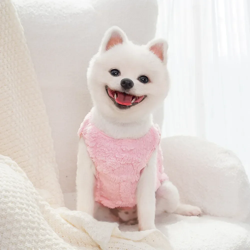 Ropa bonita de invierno para perros, cálida para perros pequeños y gatos, chaqueta de lana suave y acogedora para exteriores, chaleco, abrigo para mascotas, Chihuahua, Yorkies, Corgi, Ropa Perro - imagen 5