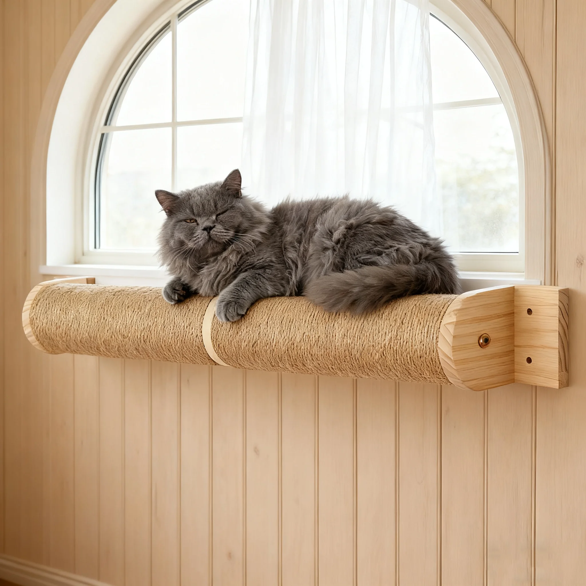 Árbol para gatos multifuncional Unidad de pared para gatos montada en la pared que ahorra espacio Satisfies el rasguño y la escalada de los gatos instincts - imagen 3