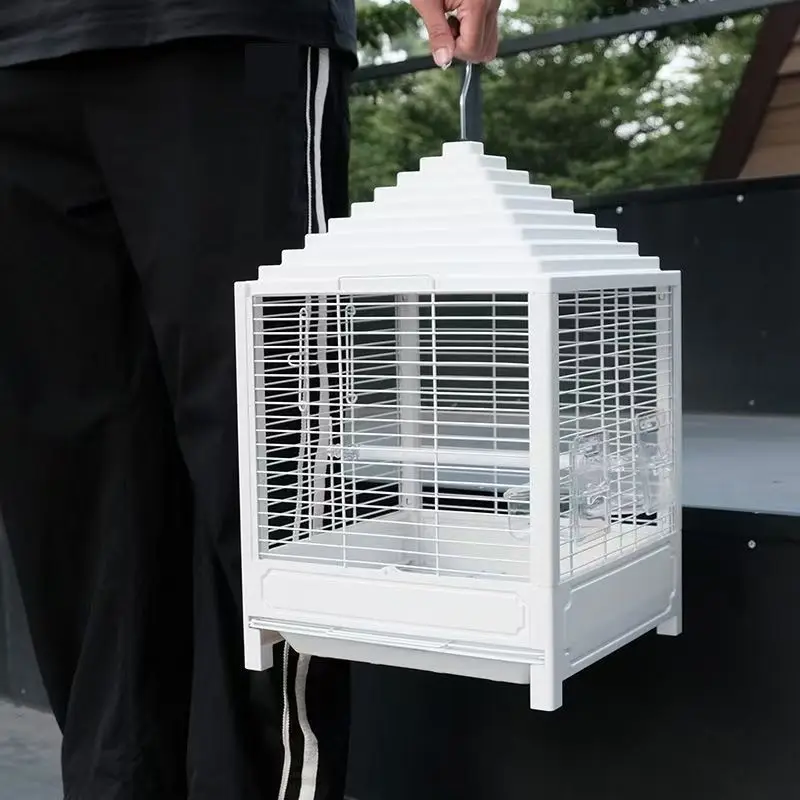 Jaulas para pájaros portátiles, jaula para pájaros de lujo, accesorios para loros y pájaros, casas, hábitats, loros, escondite para animales pequeños, suministros para jaulas para pájaros - imagen 2
