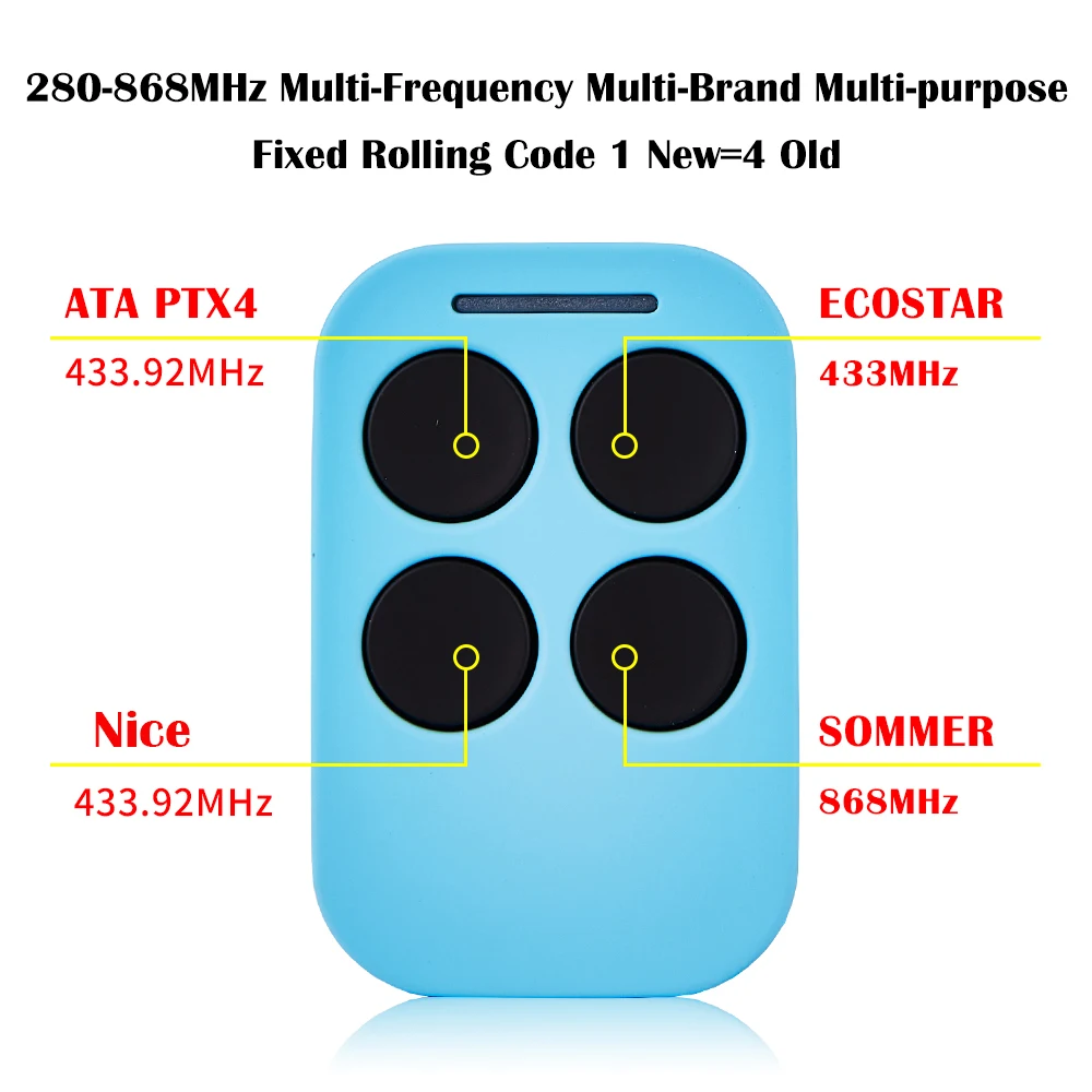Control remoto para puerta de mascota 280-868MHz – Duplicador código - imagen 4