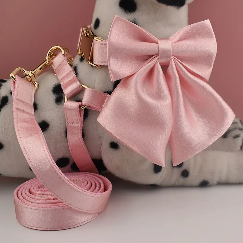 Pink Girl Dog Pitbull Pastor Alemán Cocker Americano Spaniel Akitas Medio Grande Grabado Nombre Perro Boda Crystal04 - imagen 5