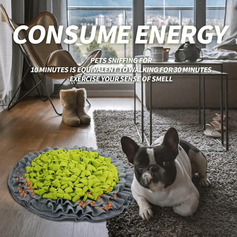 Benepaw Foldable Snuffle Mat For Dogs Interactive Nontoxic Puppy Dog Puzzle Toys Pet Game Training Slow Feeder Anxiety Relief - imagen 3