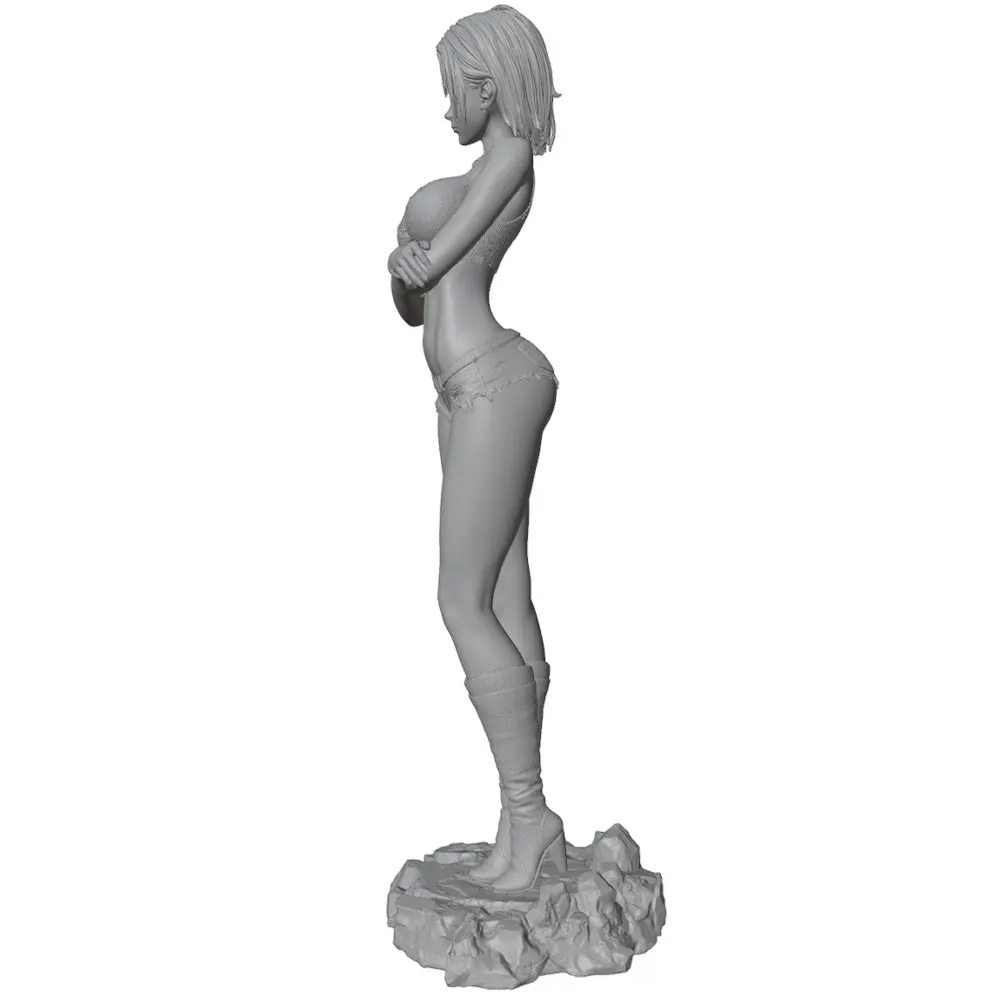 Kit modelo resina gato gris – Figura 3D sin montar - imagen 5