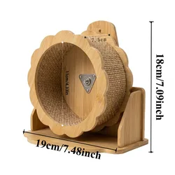 Rueda ejercicio silenciosa madera para hámster y roedores