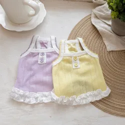 Vestido encaje transpirable y cómodo para perros pequeños