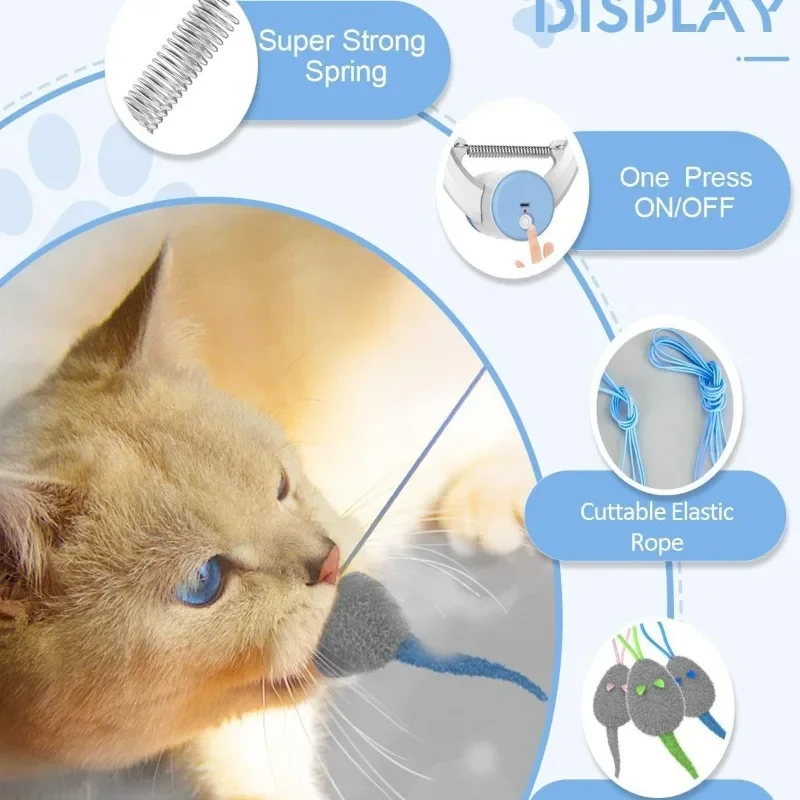 Juguete para gatos recargable USB con elevacion - Colgante para puerta - imagen 3