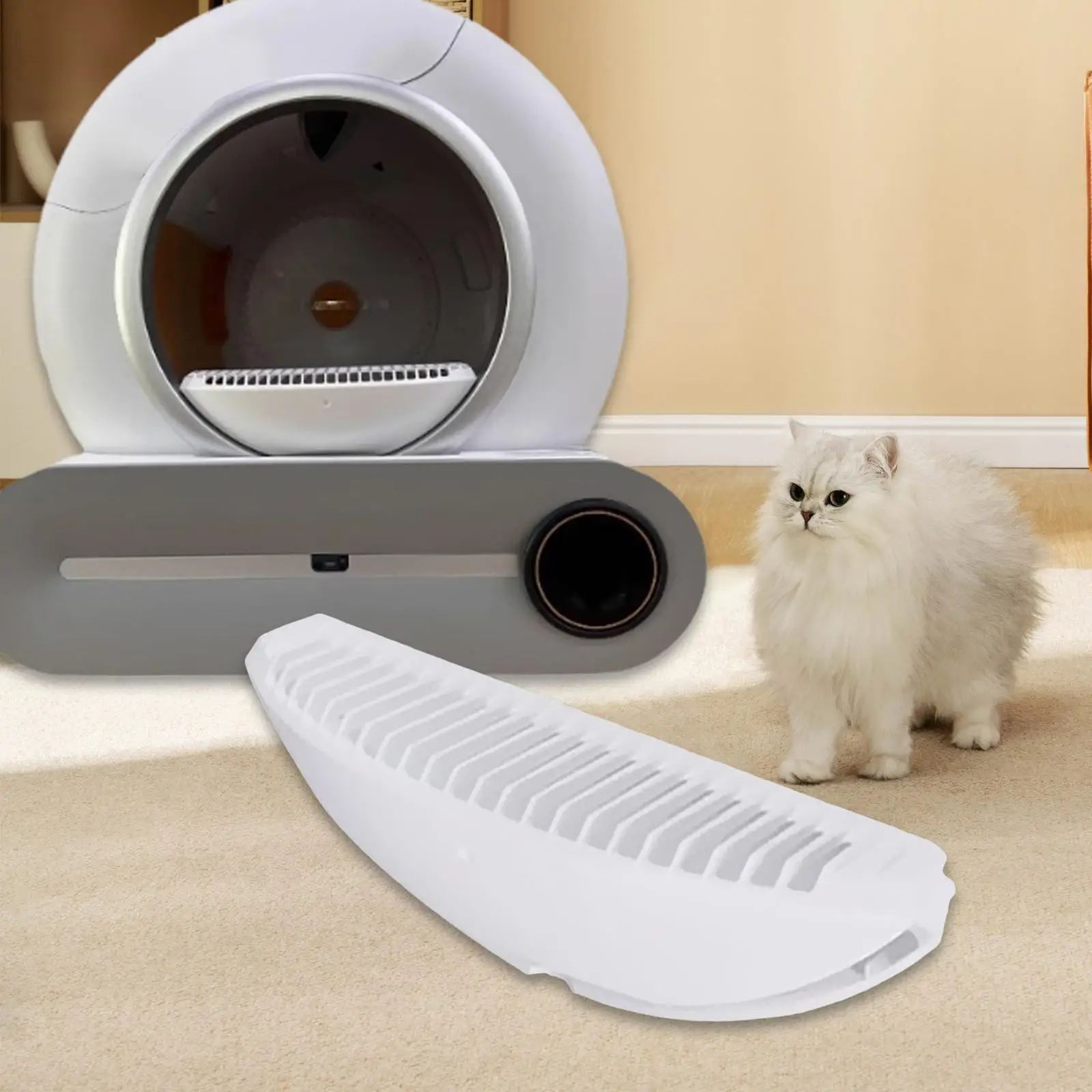 Almohadilla de pie de arena de repuesto, Control de arena a prueba de fugas para caja de autolimpieza x30 - imagen 4