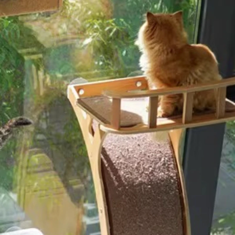 Árbol rascador con ventosas y plataforma de salto para gatos - imagen 4