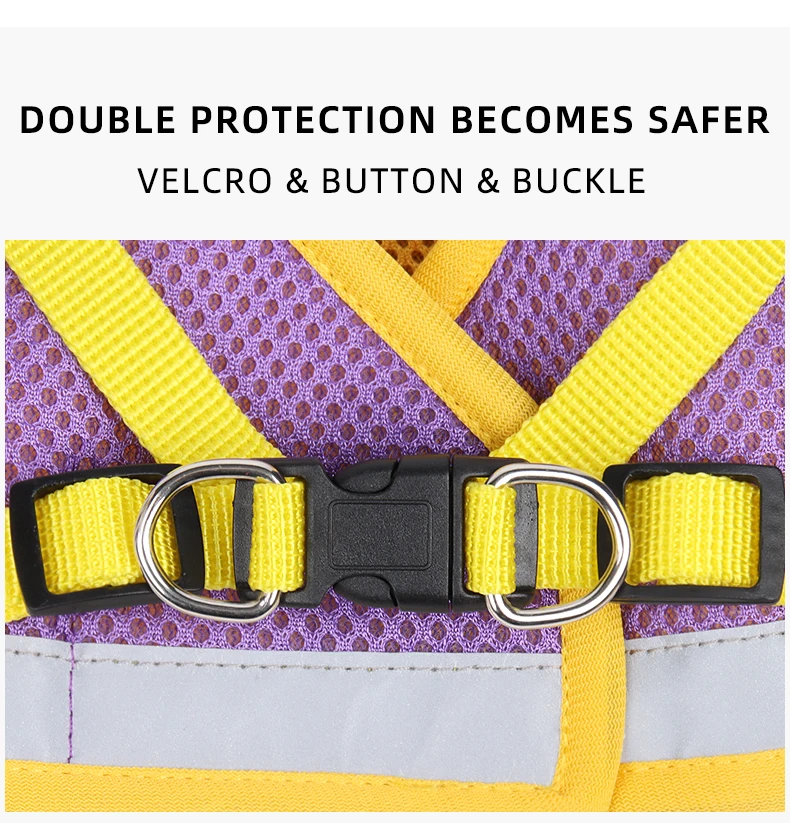 Juego de arnés y correa reflectante para gatos y gatitos, transpirable, ajuste cómodo, Correa fuerte con Clip a presión resistente - imagen 5