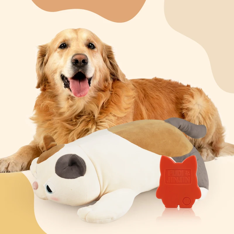 Almohada con latido para gatos Ragdoll en felpa suave