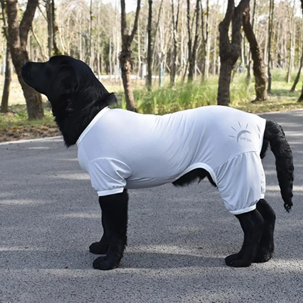 Mono suave para perros, traje de moda absorbente de sudor de secado rápido, ropa UV para mascotas de verano - imagen 3