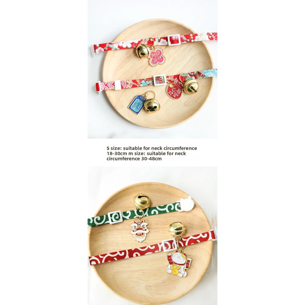 Collar con campana decorativo para perros y gatos – Amuleto de Año Nuevo - imagen 3