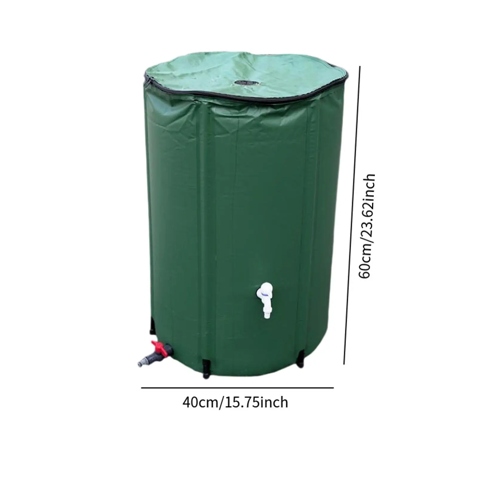 Foldable Rain Barrel Water Butt Rainwater Storage Tank with Overflow Kit Water Collection Container Rainwater Collection System Foldable Rain Barrel Water Butt Rainwater Storage Tank with Overflow Kit Water Collection Container Rainwater Collection System