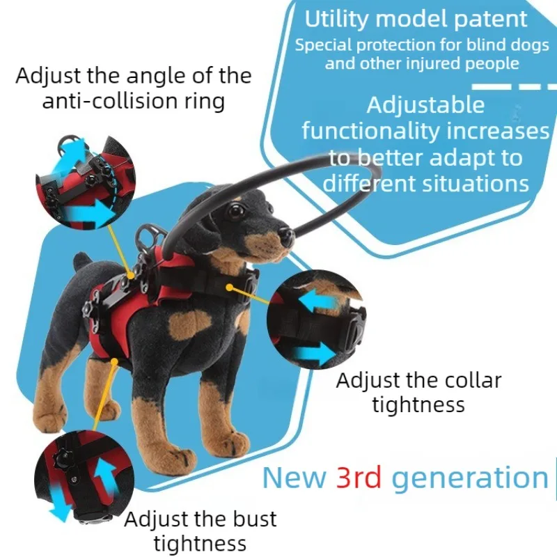 Arnés con aro guía para perros ciegos – Paseos seguros - imagen 2