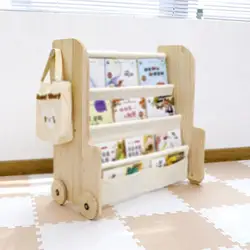 Estantería de madera para gatos y perros: organizador de libros