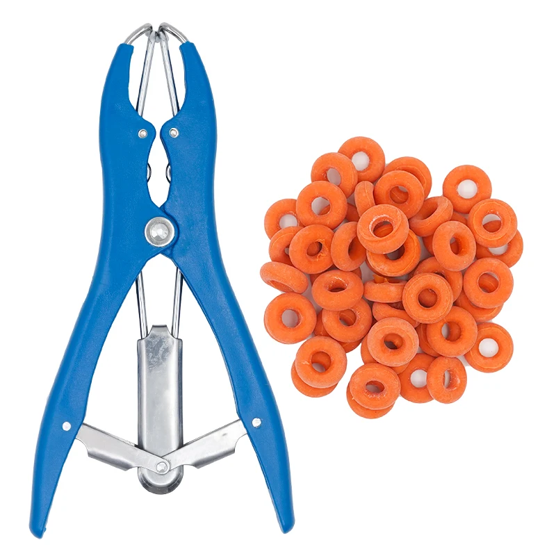 Alicates de castración para cerdos y ovejas para eliminación de cola de ganado y anillos de goma para partículas, dispositivo de castración, equipos veterinarios - imagen 3