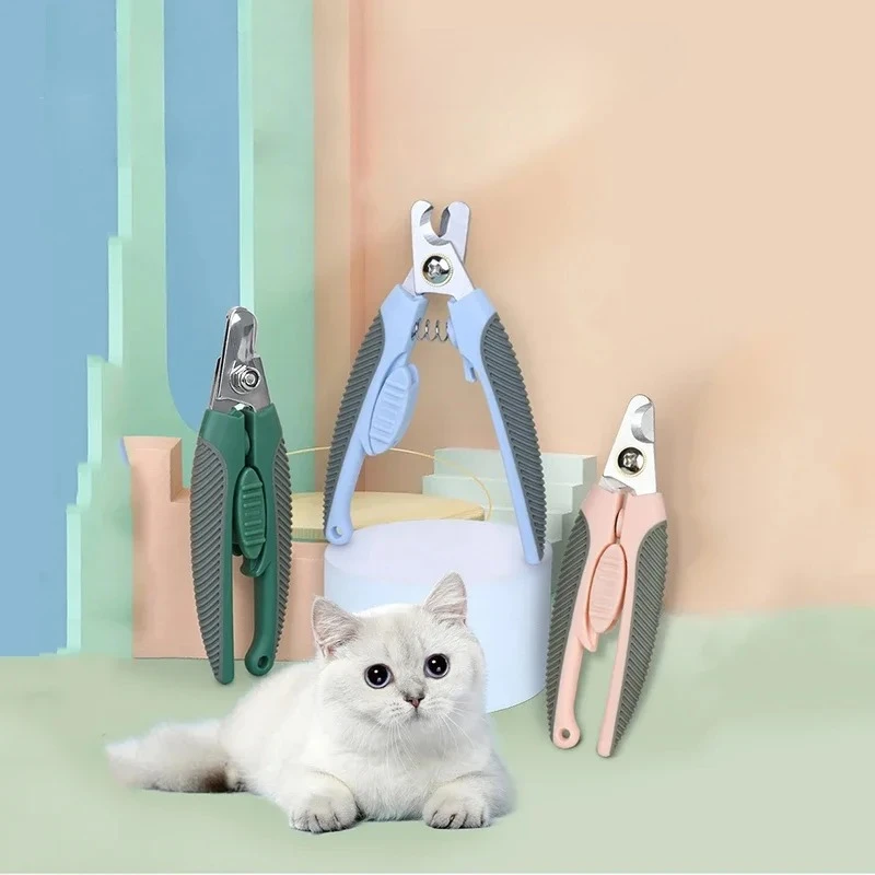 Cortauñas para mascotas, suministros de aseo para cachorros y gatitos, cortador de uñas para perros, cuidado de las garras de gato en casa, máquina cortadora profesional de garras