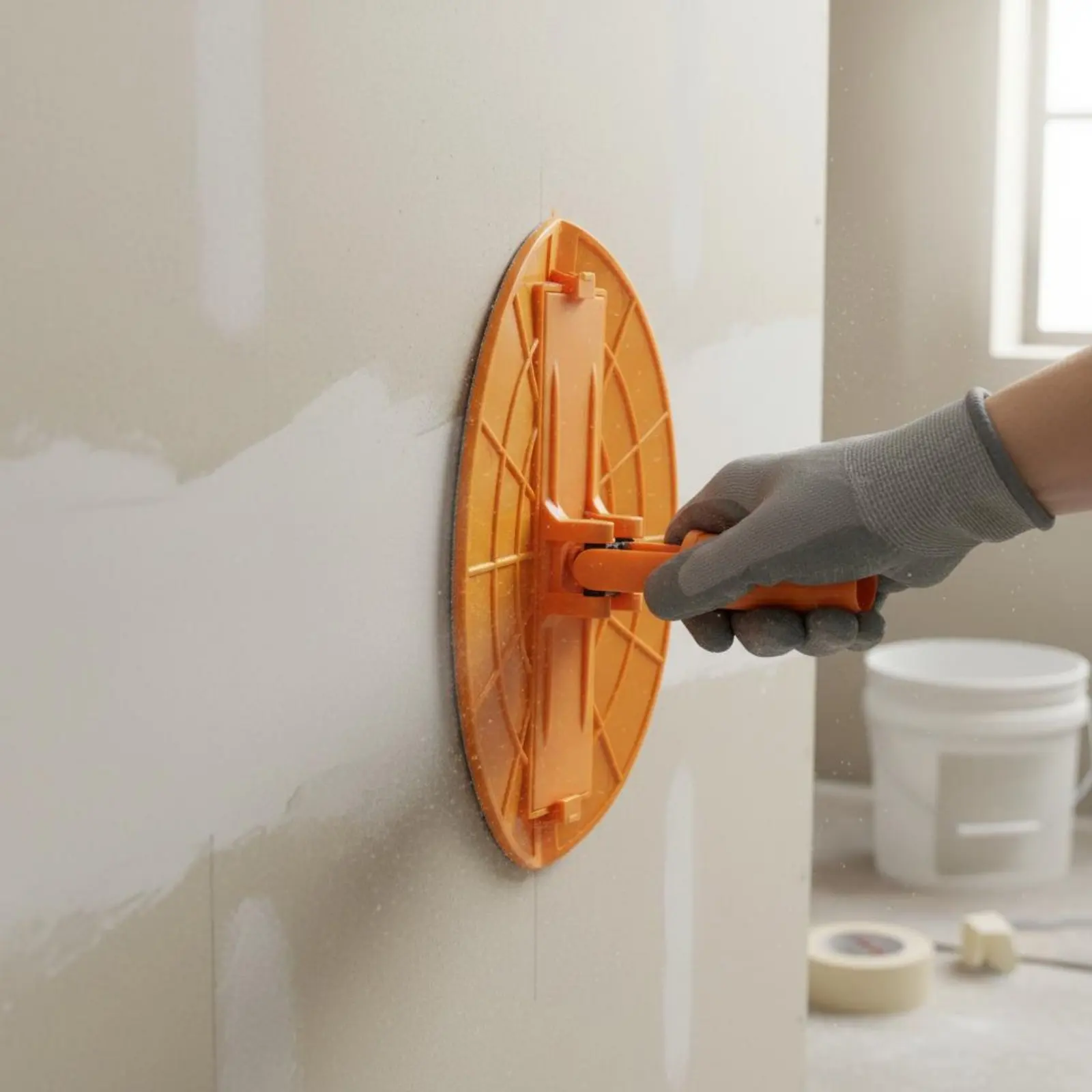 Lijadora semicircular plegable con poste extensible y base integrada - imagen 5
