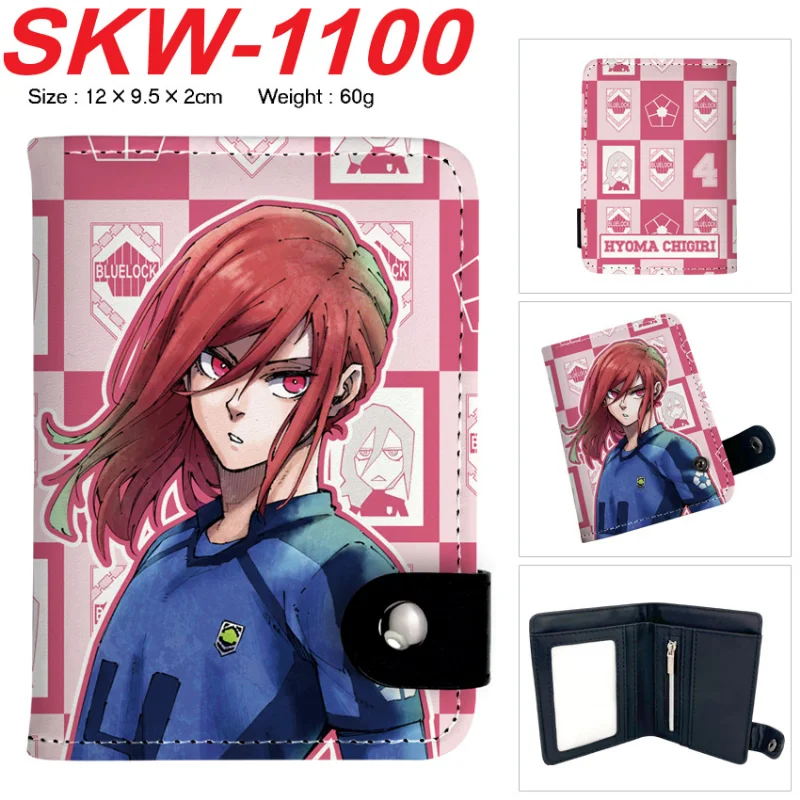 Monedero pequeño estilo anime Blue Lock para fans – Diseño compacto con botones - imagen 5