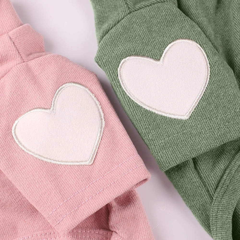 Sudadera para perros pequeños y medianos, camiseta cálida para mascotas, ropa para perros con estampado de corazón, traje para cachorros y gatos, sudaderas para perros de peluche - imagen 5