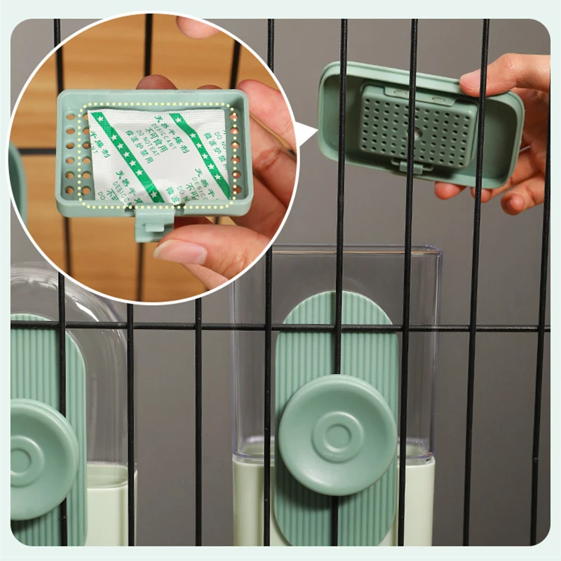 HOOPET Automatic Pet Bowls Cage Hanging Feeder Pet Water Bottle Food Container Dispenser Bowl for Puppy Cat Pet Feeding Product - imagen 2