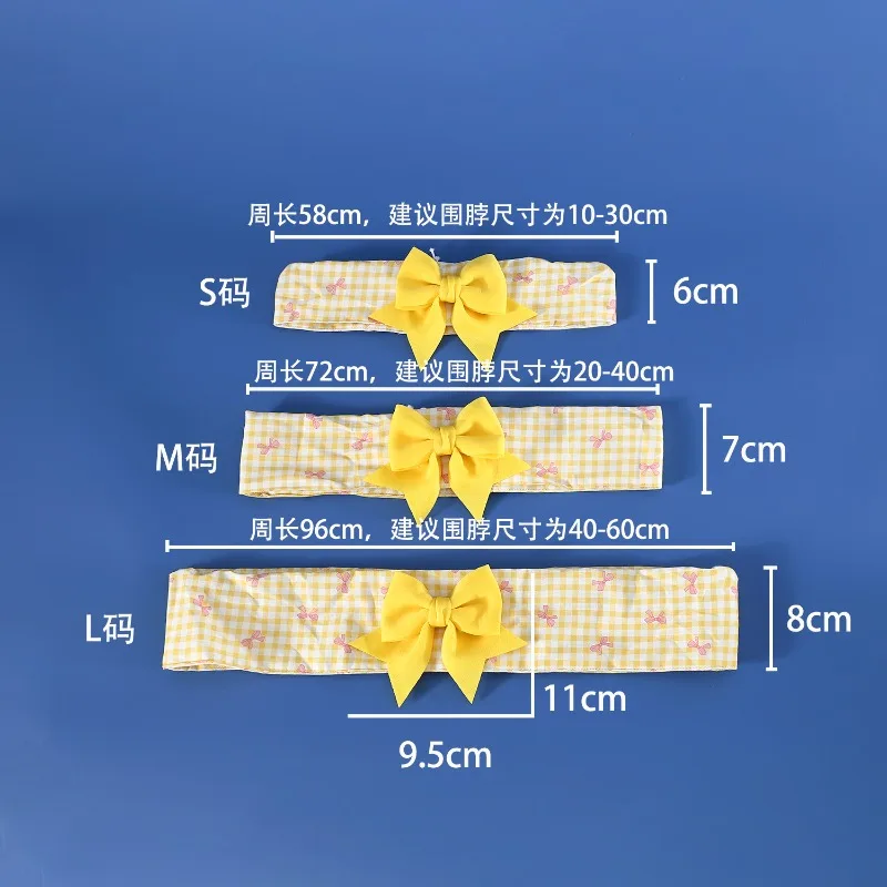 Collares bonitos a cuadros con lazo Plai para perros y gatos, bonitos perros pequeños y medianos que pueden ajustar sus collares, accesorios para cachorros - imagen 4